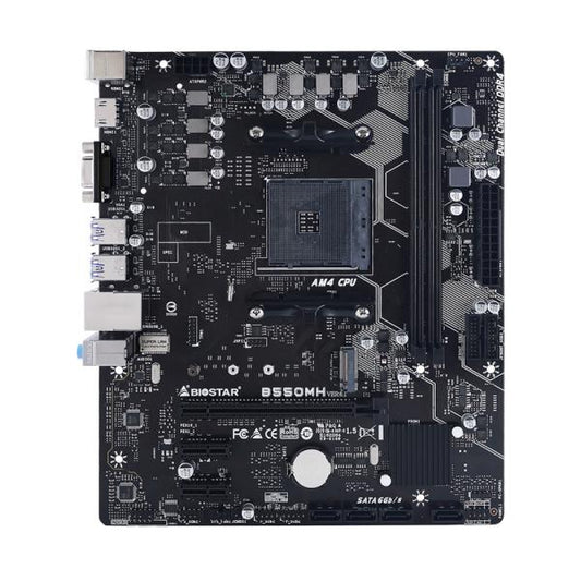TARJETA MADRE BIOSTAR B550MH AM4 MICRO-ATX DDR4 NEGRO
