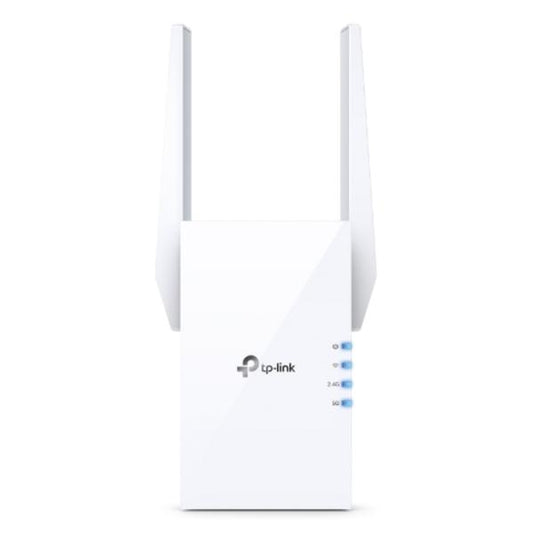 AMPLIFICADOR DE SEÑAL WIFI TP-LINK RE605X CONEXION AX1800 1201 MBPS (5GHZ) + 574 MBPS (2.4GHZ) BLANCO