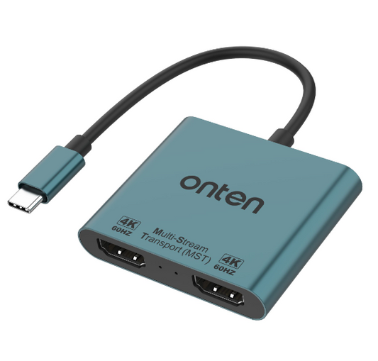 ADAPTADOR HDMI MACHO A HDMI HEMBRA VGA HEMBRA CON AUDIO 3.5 MM OT-5166HV ONTEN