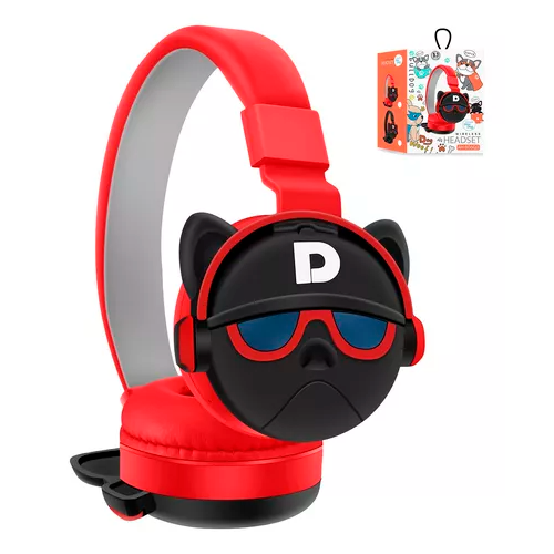 AUDIFONOS MANOS LIBRES AH-806Q3 GJBY ROJO