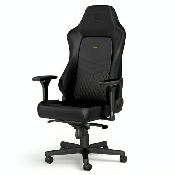 SILLA GAMING NOBLECHAIRS  HERO CUERO AUTENTICO NBL-HRO-RL-BLA NEGRO
