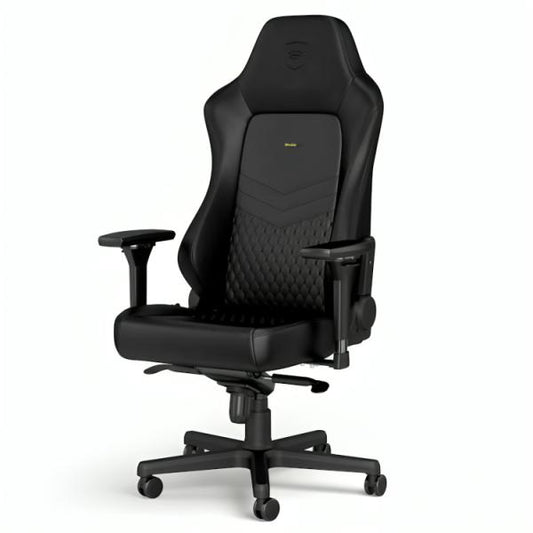 SILLA GAMING NOBLECHAIRS  HERO CUERO AUTENTICO NBL-HRO-RL-BLA NEGRO